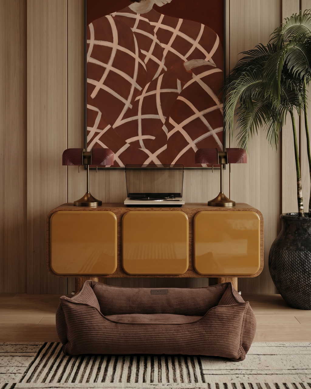 Chester & Lee | Milk Chocolate Sleeper Dog Bed