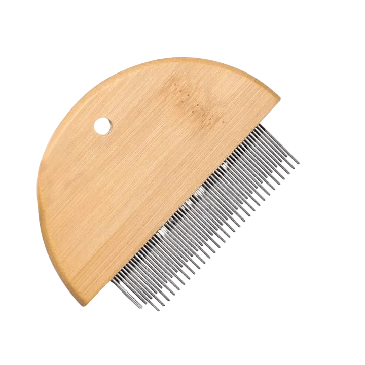 Tilley + Me Bamboo Flea Comb for Dogs & Cats – Gentle & Eco-Friendly