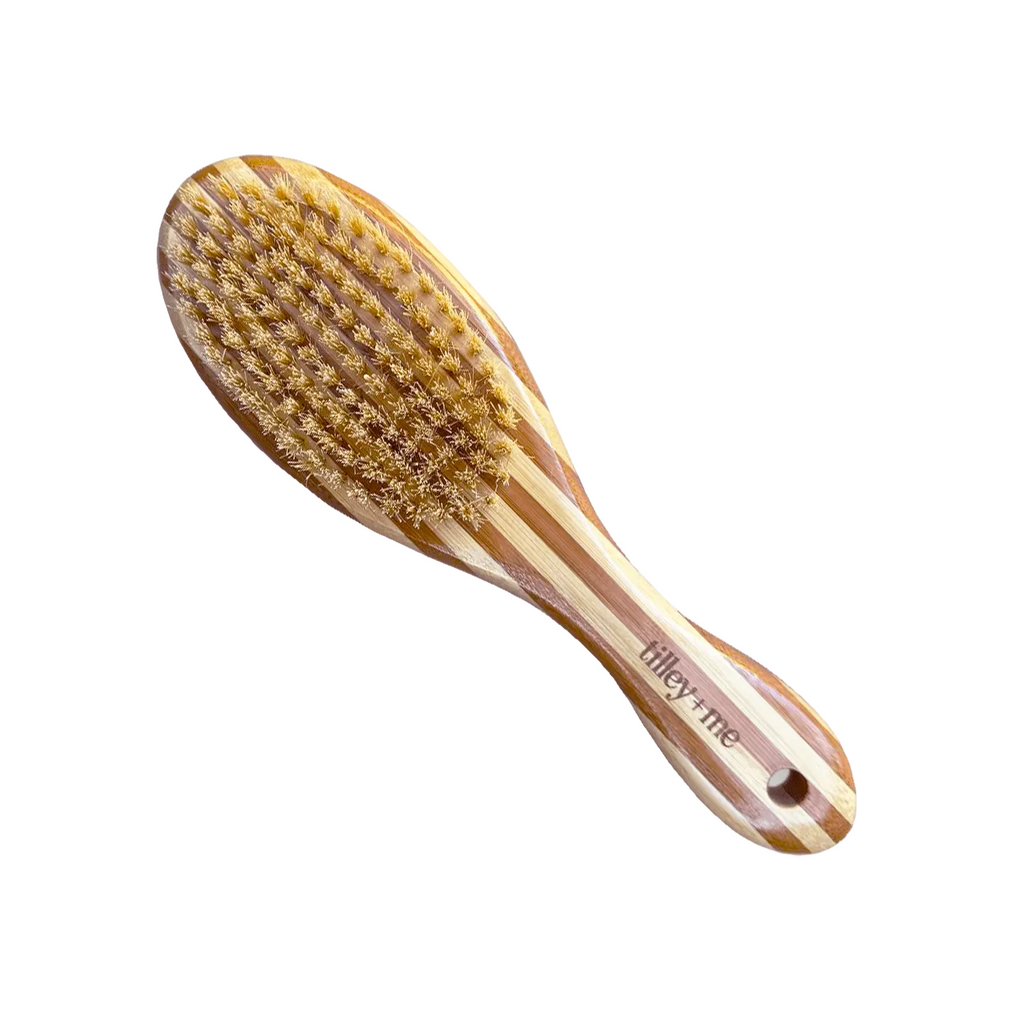 Tilley + Me Two-Sided Pet Brush – Bristle & Wire for Shedding & Detangling