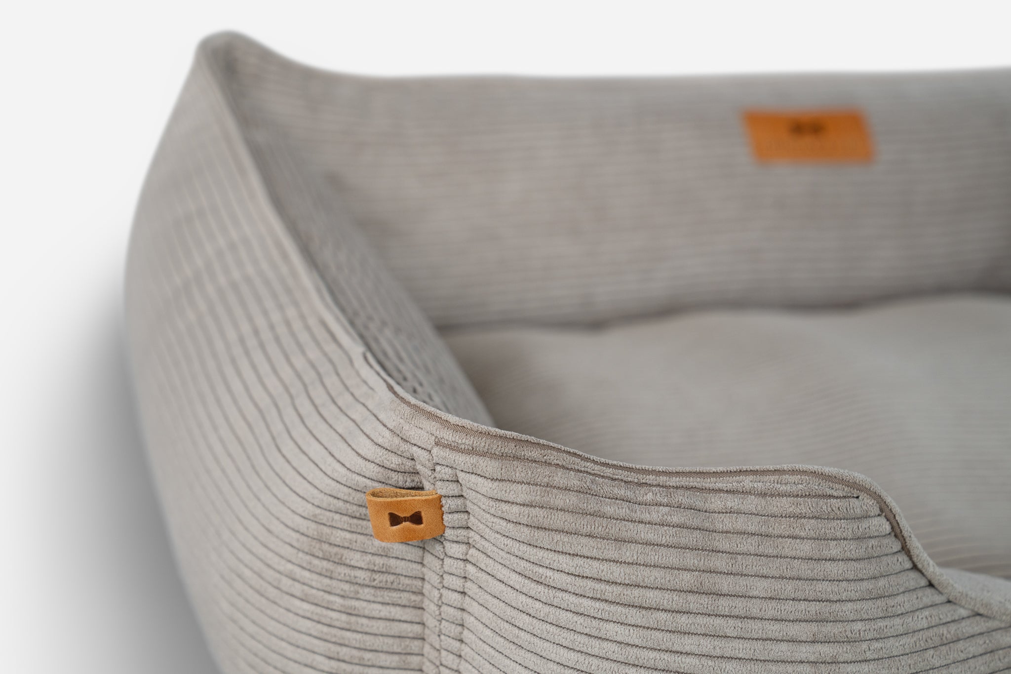 Chester & Lee |Corduroy Sleeper Dog Bed Taupe