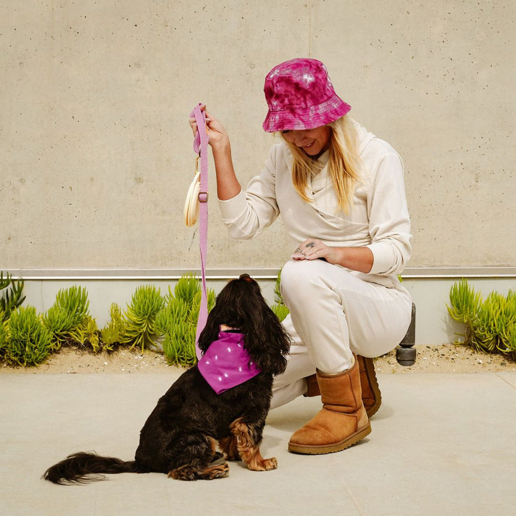 Tilley + Me Hemp Cotton Dog Leash - Durable, Sustainable, Adjustable, Lightweight & Soft-Malibu