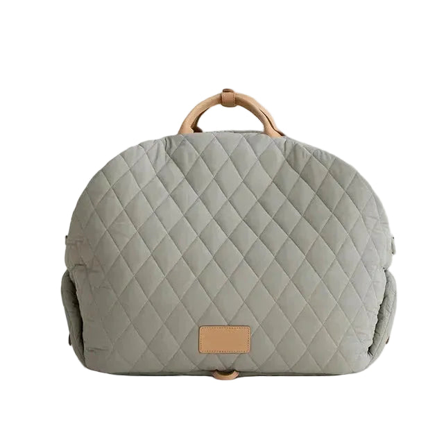 The Verona Luxe Carrier - Quilted Designer Pet Tote