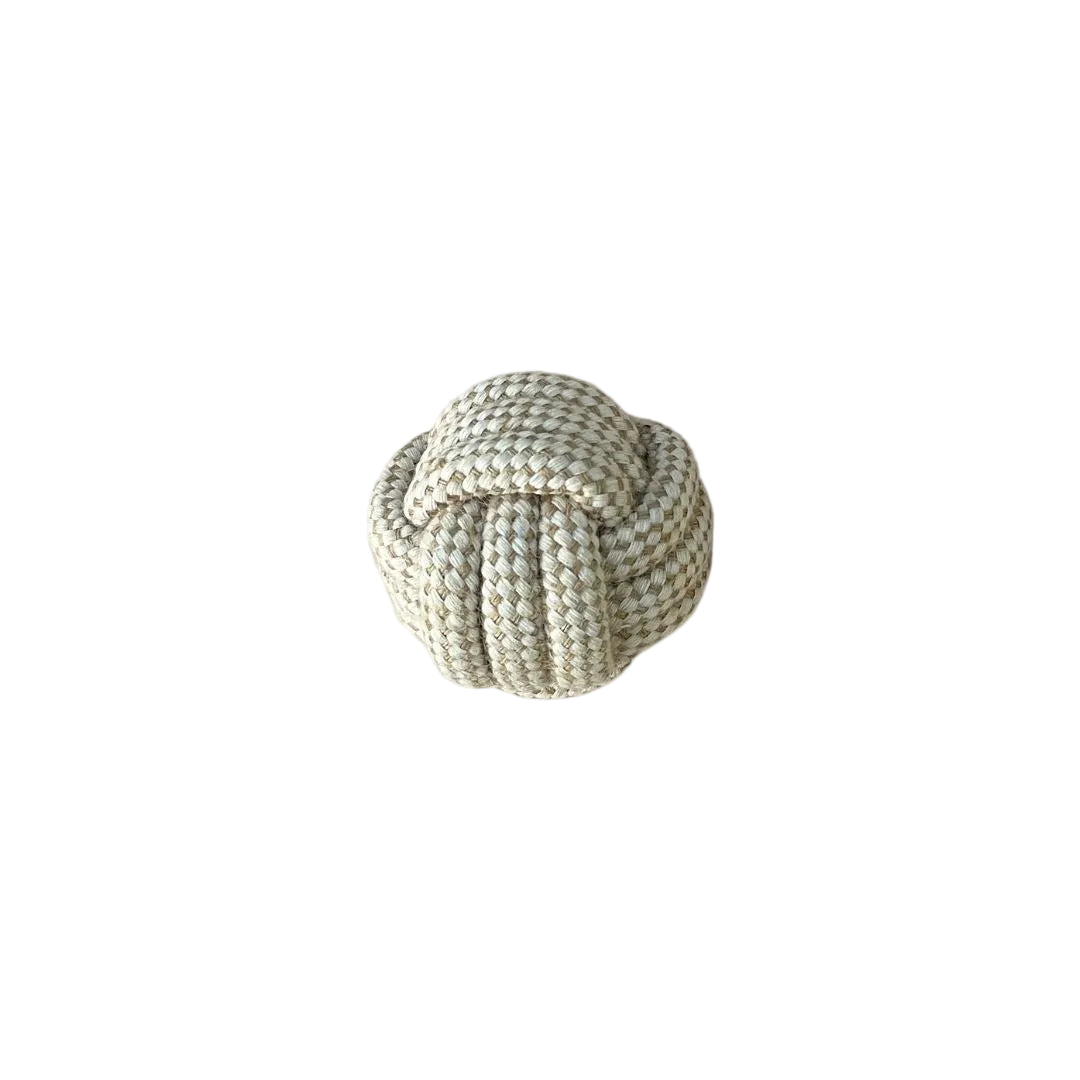 Tilley + Me Indestructible Hemp Rope Ball Toy - Sustainable and Non-Toxic Pet Toy