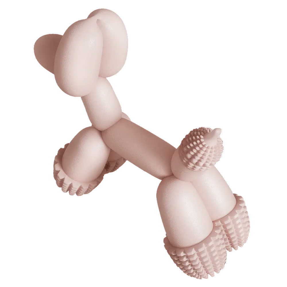 Balloon Dog Toy Pink