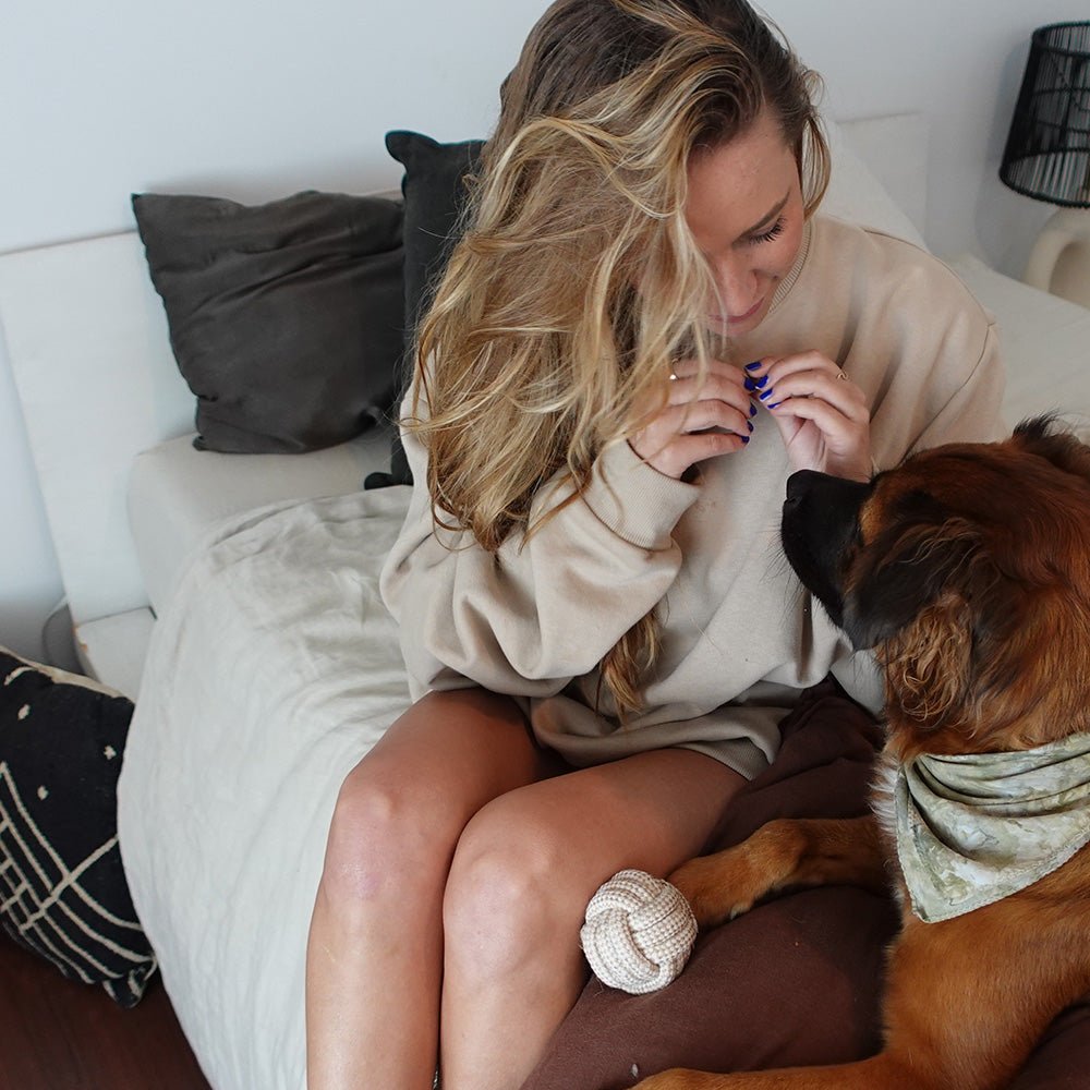 Tilley + Me Indestructible Hemp Rope Ball Toy - Sustainable and Non-Toxic Pet Toy