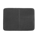 Pet Cat Litter Mat Waterproof Double Layer Cat Litter Trapping Pet Litter Box Mat Clean Pad Products For Cats Accessories Cat Litter Mat Trapping for Litter Box No-Toxic & Super Size  Urine & Waterproof Honeycomb Double Layer Anti Tracking Mats